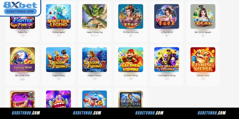 Bắn cá 8XBET – Giải trí thú vị, phần thưởng hấp dẫn